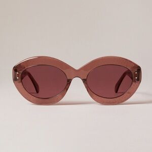Azzedine Alaia Rose Round Sunglasses